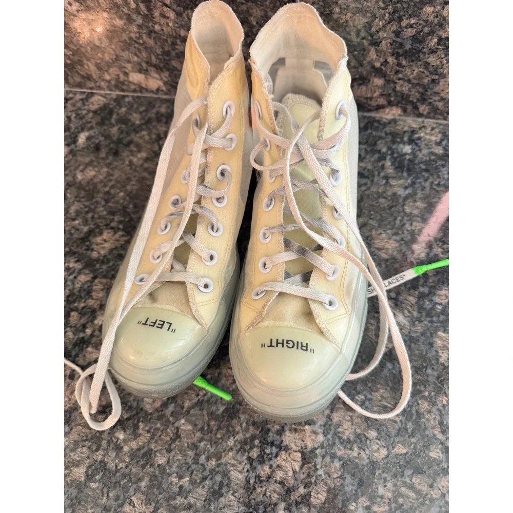 Off-White Converse Chuck 70 The Ten Clear White 162204C Mens‎ 5.5 Womens 7.5